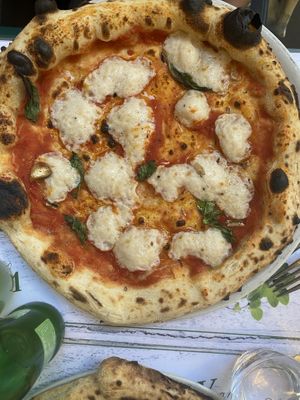 Vegan margerita  at Origano Campo de' Fiori in Rome