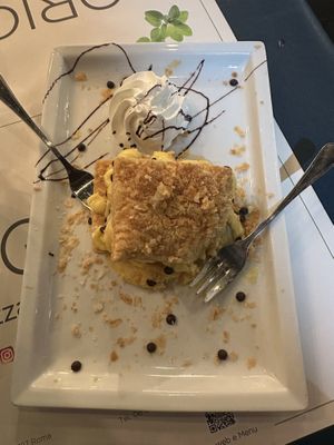 Millefoglie con “crema” pasticcera  at Origano Campo de' Fiori in Rome