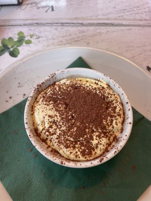 Vegan tiramisu   at Origano Campo de' Fiori in Rome
