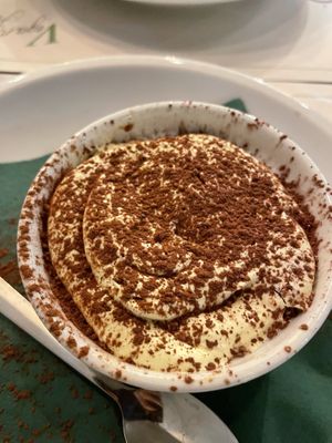 Tiramisu  at Origano Campo de' Fiori in Rome