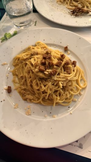 Spaghetti Carbonara  at Origano Campo de' Fiori in Rome