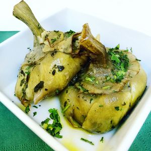 Vegan Roman Artichokes at Origano Campo de' Fiori in Rome