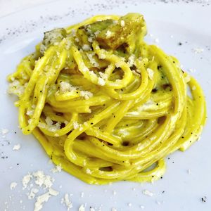 Vegan Carbonara-Excellent!  @joesveganfoodgram at Origano Campo de' Fiori in Rome