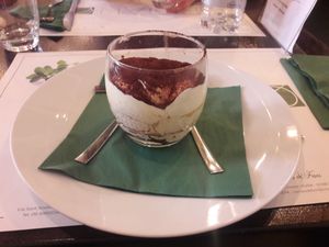 Tiramisu vegano at Origano Campo de' Fiori in Rome