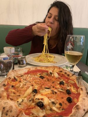My face says how much I loved this place lol  at Origano Campo de' Fiori in Rome