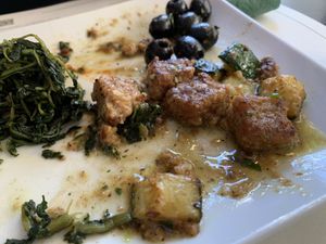 Vegan meat  at Origano Campo de' Fiori in Rome