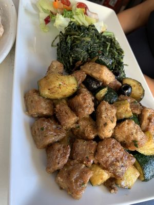Vegan meat  at Origano Campo de' Fiori in Rome