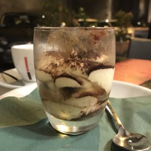 Vegan tiramisu  at Origano Campo de' Fiori in Rome