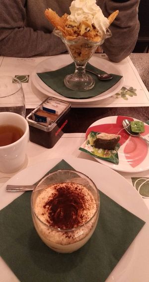 Vegan tiramisu at Origano Campo de' Fiori in Rome