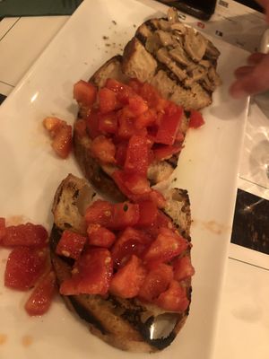 Bruschetta  at Origano Campo de' Fiori in Rome