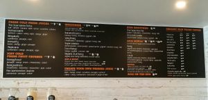 menu board 1 at The Produce Bulk Foods in Ashgrove