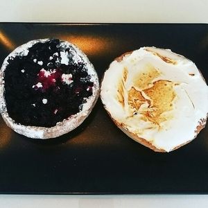 Tartelette Myrtille & Rhubarbe  at Boulangerie Ghysens in Herstal