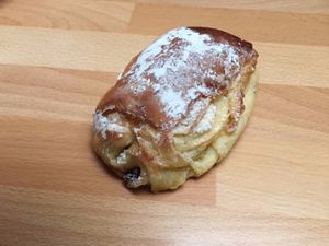 Pain au chocolat (pastry with chocolate filling) at Boulangerie Ghysens in Herstal