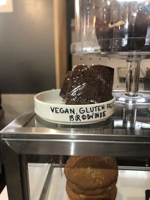 Vegan brownies!!  at Salt and Light Cafe in Groton