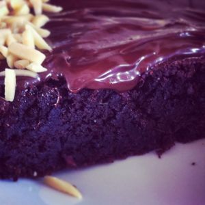 chocolate beetroot cake at Noah's Ark in La Gomera