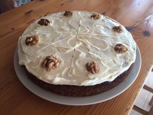 Carrot cake at Noah's Ark in La Gomera