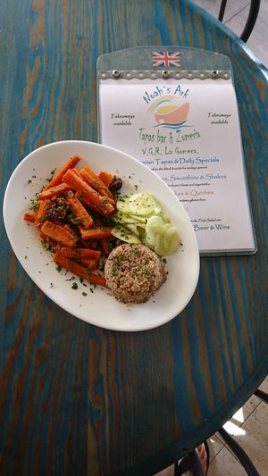 Roasted veg at Noah's Ark in La Gomera