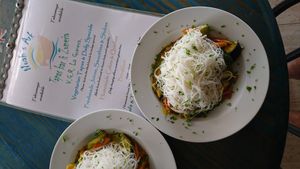 Thai curry with rice noddles  at Noah's Ark in La Gomera