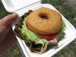 Vegan LGBT sandwich at Oh Doughnuts in Winnipeg