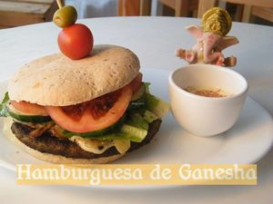 the burguer is so juicy, the soya mayo is delicious and the rest of the ingredients have been prepared really great.
really tasty. at Masala Chai in Puerto Varas