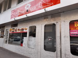 Exterior. Includes halal-sign, you decide if that's acceptable at Istanbul Cigkofte in Lausanne