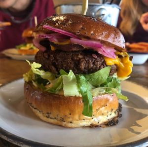 Vegan Hub Burger  at Hubbox in Exeter