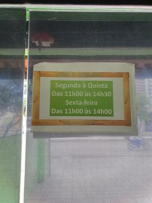 Horário de funcionamento. at Cenope in Recife