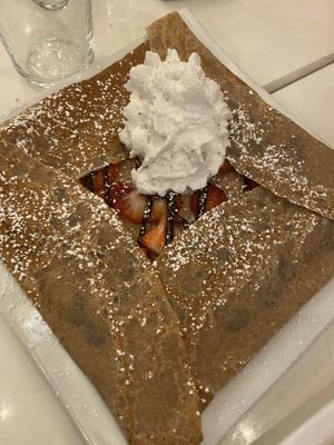 Choc strawberry crepe  at Delice & Sarrasin in New York City