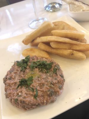 Steak tartare at Delice & Sarrasin in New York City