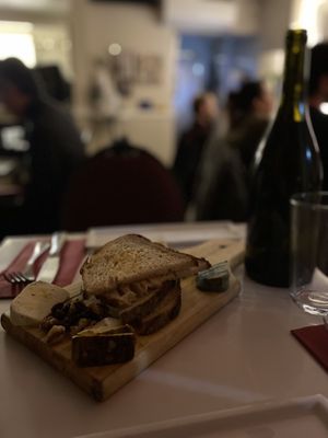Vegan cheese plate  at Delice & Sarrasin in New York City