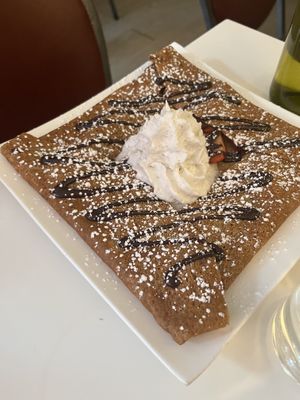 Strawberry dark chocolate crepe  at Delice & Sarrasin in New York City