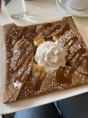 La Toulousaine - salted caramel and banana crepe  at Delice & Sarrasin in New York City