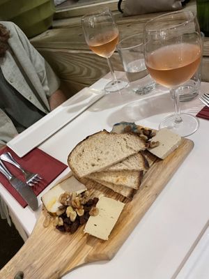 Vegan cheese plate and wine is a MUST  at Delice & Sarrasin in New York City