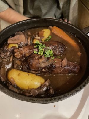 Coq au vign   at Delice & Sarrasin in New York City