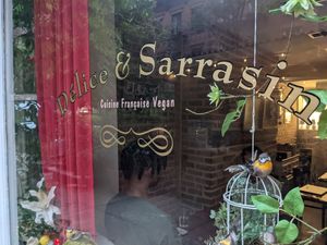 Window at Delice & Sarrasin in New York City