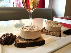 vegan foie gras at Delice & Sarrasin in New York City
