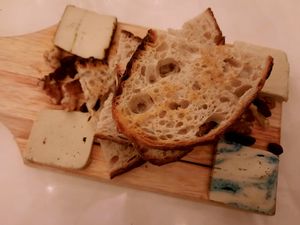 Cheese platter at Delice & Sarrasin in New York City