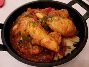 Poulet Basquaise at Delice & Sarrasin in New York City