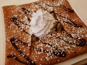 Roasted pear crepe at Delice & Sarrasin in New York City