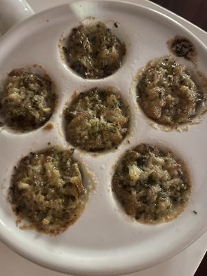 Escargots! I had no idea how to eat them so I used the spoon to scoop them out  at Delice & Sarrasin in New York City