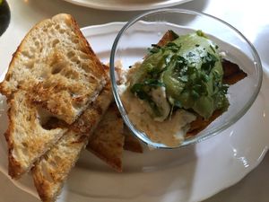 Salmon avocado app  at Delice & Sarrasin in New York City