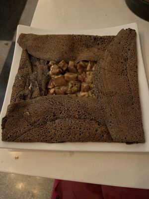 Mr sequin crepe - goat cheese & chicken  at Delice & Sarrasin in New York City