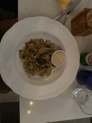 Tagliatelle aux Fruits de Mar #Veganuary at Delice & Sarrasin in New York City