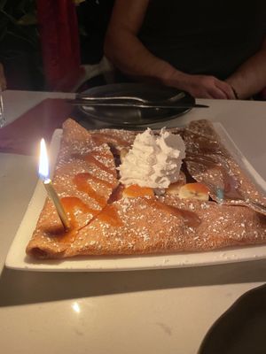 Crepe with bananas  #Veganuary at Delice & Sarrasin in New York City