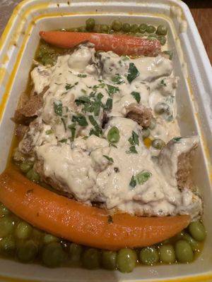 Seitan duck delivery held up 👍thin  at Delice & Sarrasin in New York City