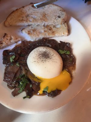 Runny egg like how did they do this? 😭  at Delice & Sarrasin in New York City