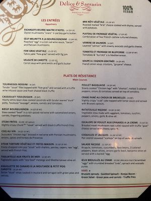 Menu   at Delice & Sarrasin in New York City