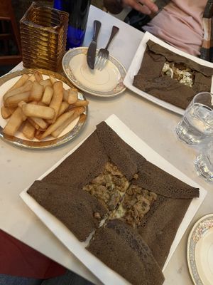 Went to the new location while back in NyC and here are the lunch crepes! So creamy and delicious   at Delice & Sarrasin in New York City