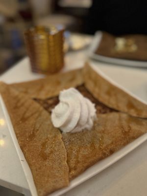 Crepe with speculatius crumble   at Delice & Sarrasin in New York City