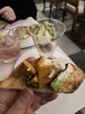 Verrine de “saomon" #Veganuary at Delice & Sarrasin in New York City